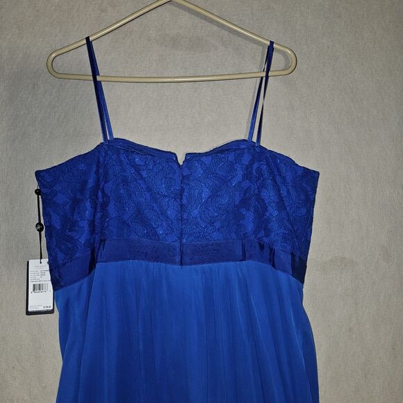 NWT Adrianna Papell Royal Blue Dress Plus Size 20 Special Occasion Wedding Guest - Picture 13 of 14